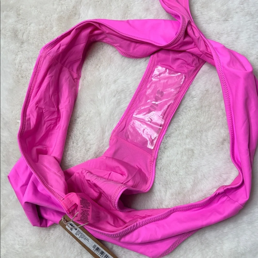 NWT SKIMS HALTER MONOKINI IN Taffy SZ 2X